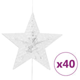 Étoiles de rideau de cordon lumineux vidaxl avec 200 LED 8 fonctions multi-colorants