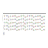 Étoiles de rideau de cordon lumineuses vidaxl avec 500 LED 8 fonctions multi-colorants
