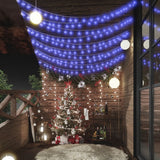 Cordon lumineux vidaxl avec 200 LED 8 fonctions bleu 20 m