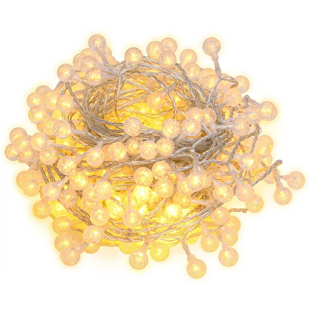 Cordon lumineux Vidaxxl avec 400 LED, 8 fonctions, blanc chaud, 40 m