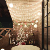 Cordon lumineux Vidaxxl avec 400 LED, 8 fonctions, blanc chaud, 40 m