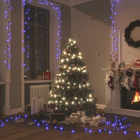 Cordon lumineux Vidaxl avec 400 LED avec 8 effets lumineux 40 m bleu
