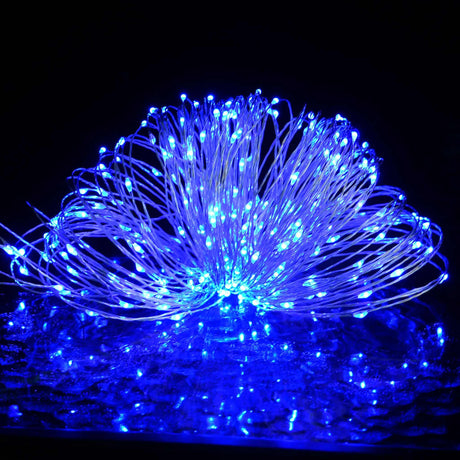Cordon lumineux VidaXL avec 400 microLED bleu 8 fonctions 40 m