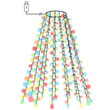 Éclairage d'arbre de Noël Vidaxl avec 150 LEDS Net Multi-Colored 150 cm