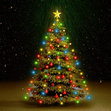 Éclairage d'arbre de Noël Vidaxl avec 150 LEDS Net Multi-Colored 150 cm
