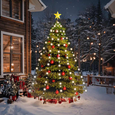 Éclairage d'arbre de Noël Vidaxl avec 180 LEDS Net blanc froid 180 cm