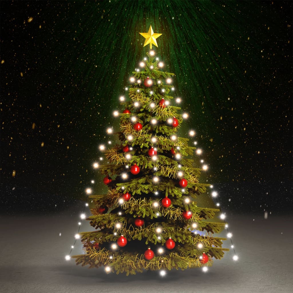 Vidaxl Christmas tree lighting with 210 LEDs Cold White Net 210 cm