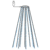 Éclairage d'arbre de Noël Vidaxl avec 250 LEDS BLUE Net 250 cm