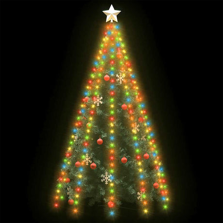 Vidaxx éclairage de sapin de Noël avec 250 LED, filet multicolore, 250 cm