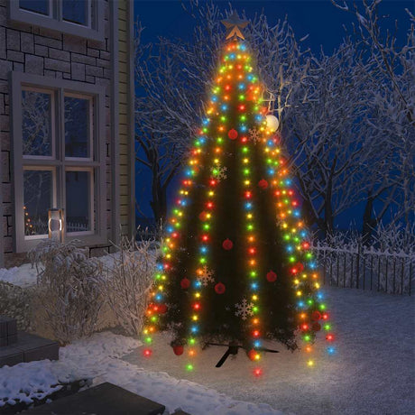 Vidaxx éclairage de sapin de Noël avec 250 LED, filet multicolore, 250 cm
