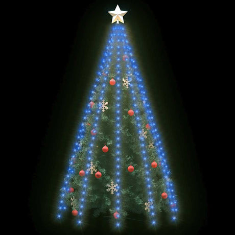 Éclairage d'arbre de Noël Vidaxl avec 300 LEDS Net Blue 300 cm