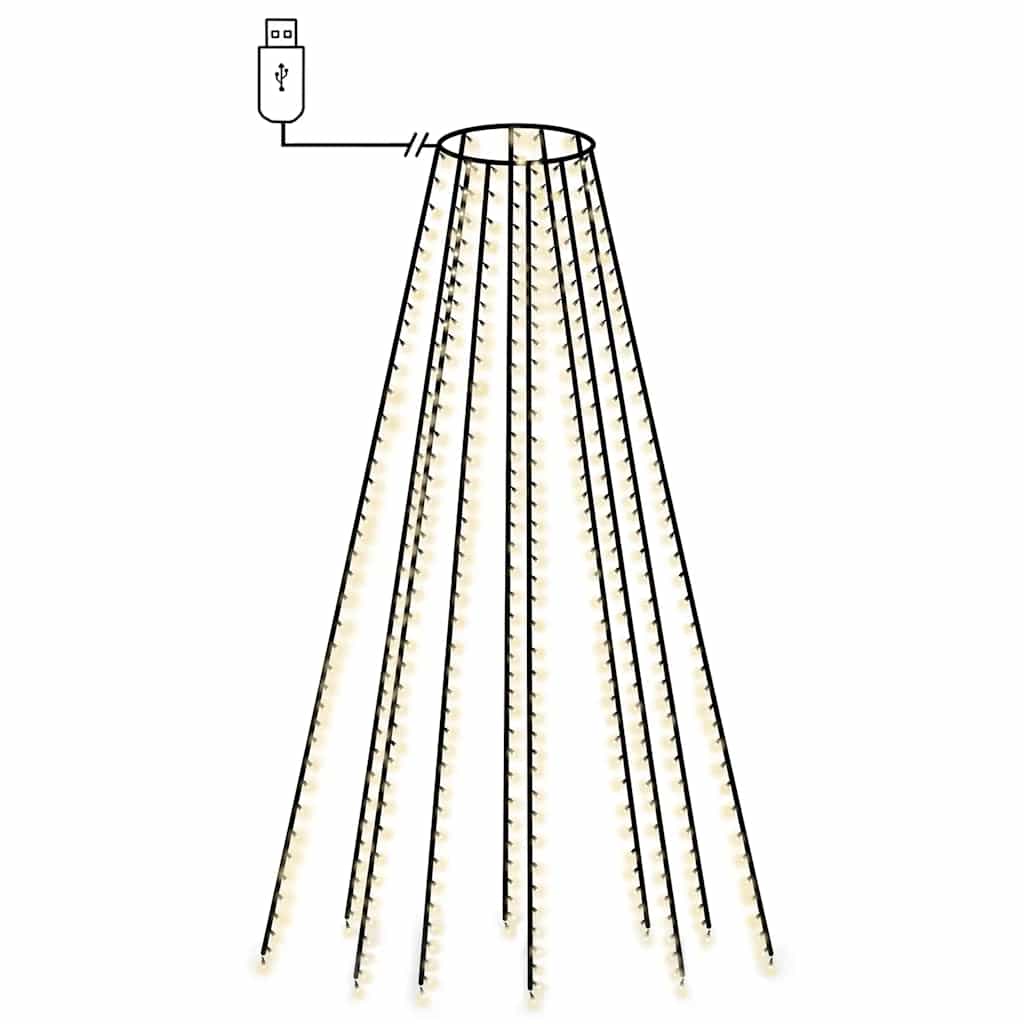 Éclairage d'arbre de Noël Vidaxl avec 400 LEDS Net blanc froid 400 cm