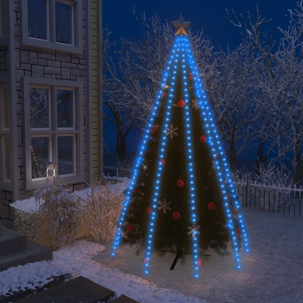 Vidaxl Weihnachtsbaumbeleuchtung mit 400 LEDs Blaues Netz 400 cm