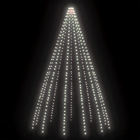 Éclairage d'arbre de Noël Vidaxl avec 500 LEDS blanc froid à l'intérieur de 500 cm