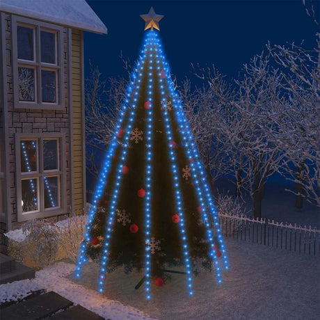 Éclairage d'arbre de Noël Vidaxl avec 500 LED Bleu à l'intérieur de 500 cm