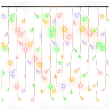Rideau lumineux vidaxl avec 400 LED et 8 fonctions 10 m multicolores