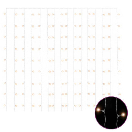 Rideau de cordon lumineux vidaxl avec 300 LED et 8 fonctions 3x3 m blanc chaud