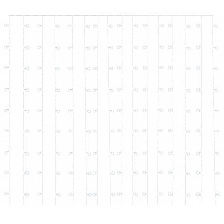 Rideau de cordon lumineux vidaxl avec 300 LED et 8 fonctions 3x3 m blanc froid