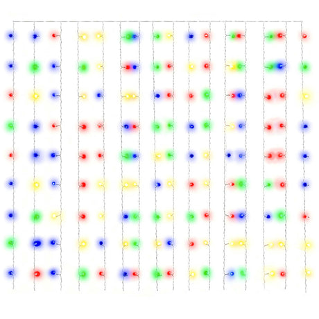 Vidaxl Light Corder aveugle avec 300 LED et 8 fonctions 3x3 m multicolores