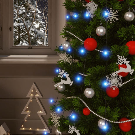 Vidaxx guirlandes lumineuses 2 pcs avec 2x200 LED solaire intérieur extérieur bleu