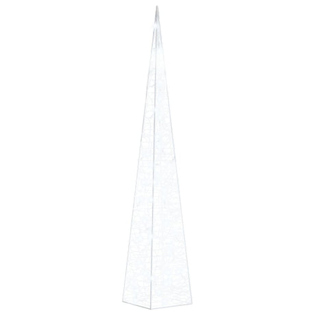 Vidaxl Cone léger LED décoratif 90 cm acrylique froid blanc