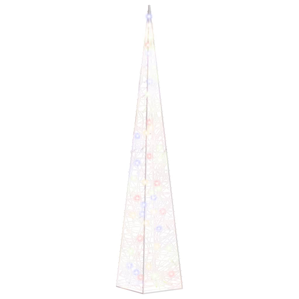 Bidaxl Light Cone Decorative LED 90 cm akryl Multi -färgad