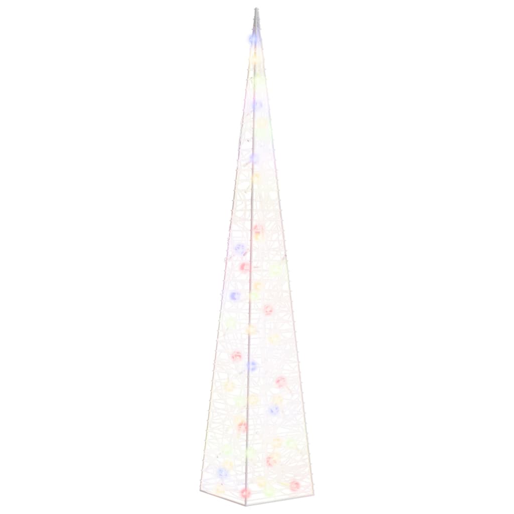 Vidaxl Cone léger LED décoratif 120 cm Acrylique Multi-Colore