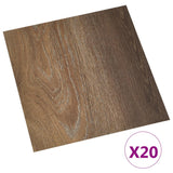 Vidaxl Floorboards 20 ST Self -fast 1,86 m² PVC Brown