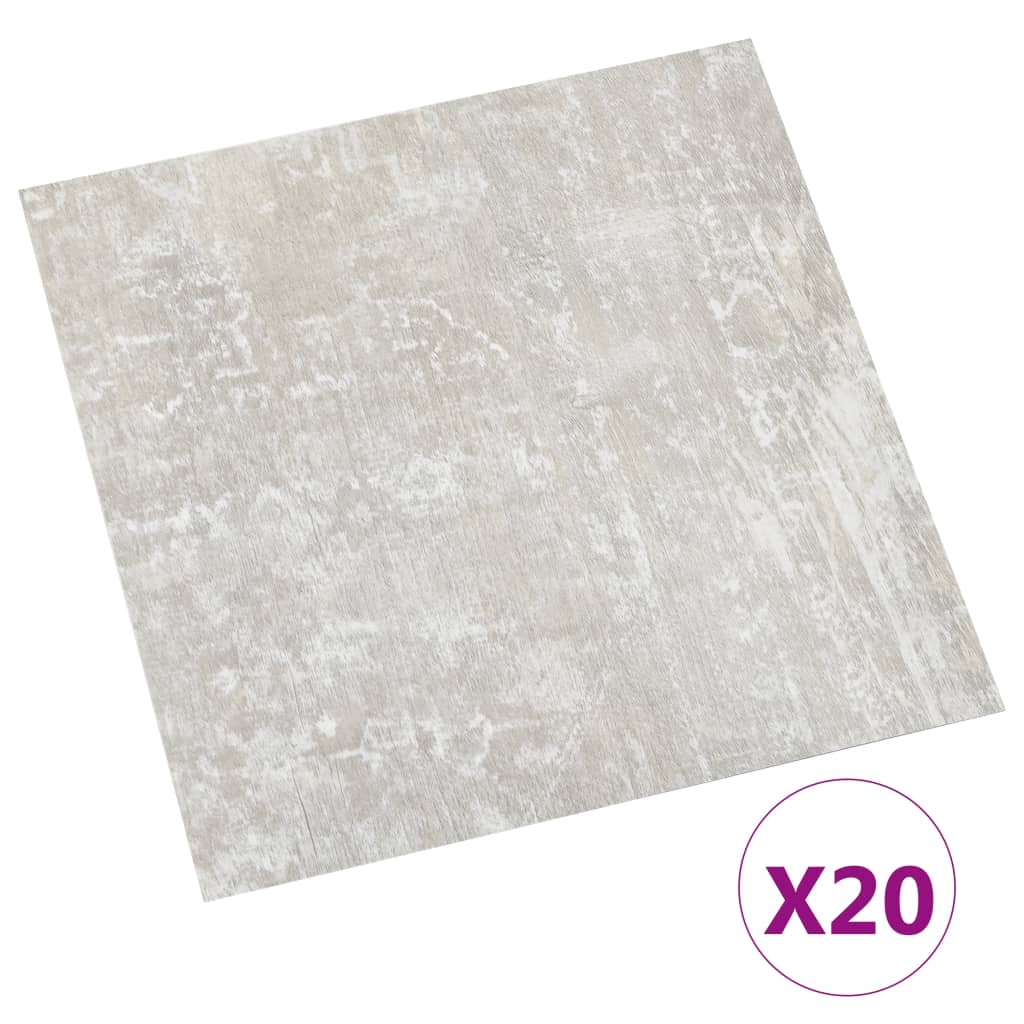 Vidaxl talne plošče 20 St Self Adhesive 1,86 m² PVC svetlo siva