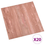 Vidaxl Floor Boards 20 ST Selfeza 1,86 m² PVC czerwony