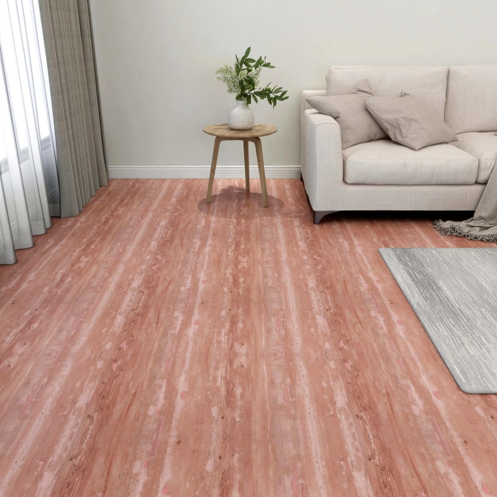 Vidaxl Floorboards 20 St auto-adhésif 1,86 m² PVC rouge