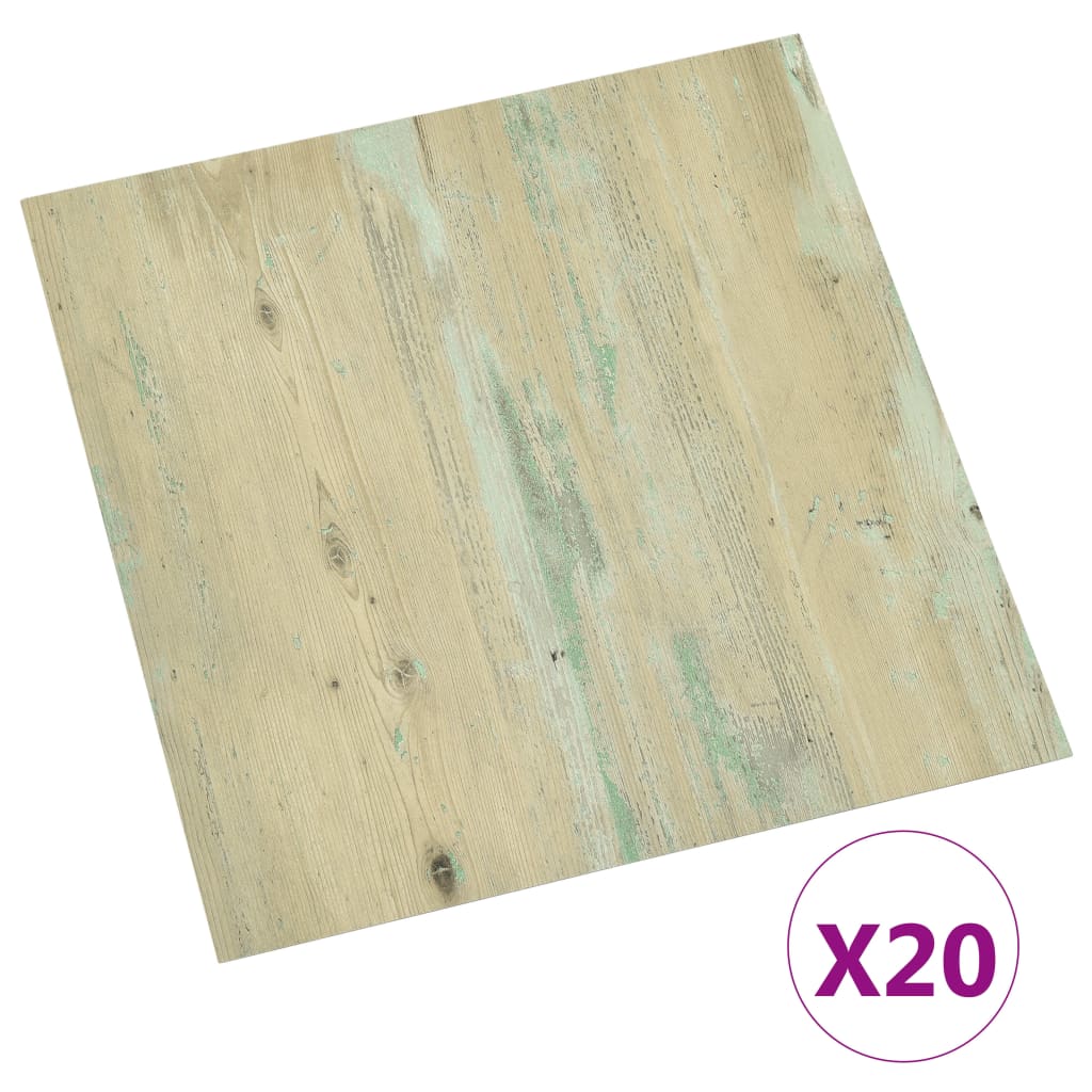 VidaXL floorboards 20 st self -adhesive 1.86 m² PVC light brown