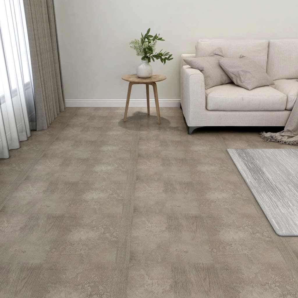 Vidaxl floorboards 20 st self -adhesive 1.86 m² PVC Gray