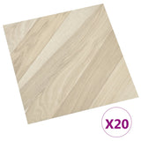 Vidaxl gulvplater 20 st Selvbehandling 1,86 m² PVC stripet beige