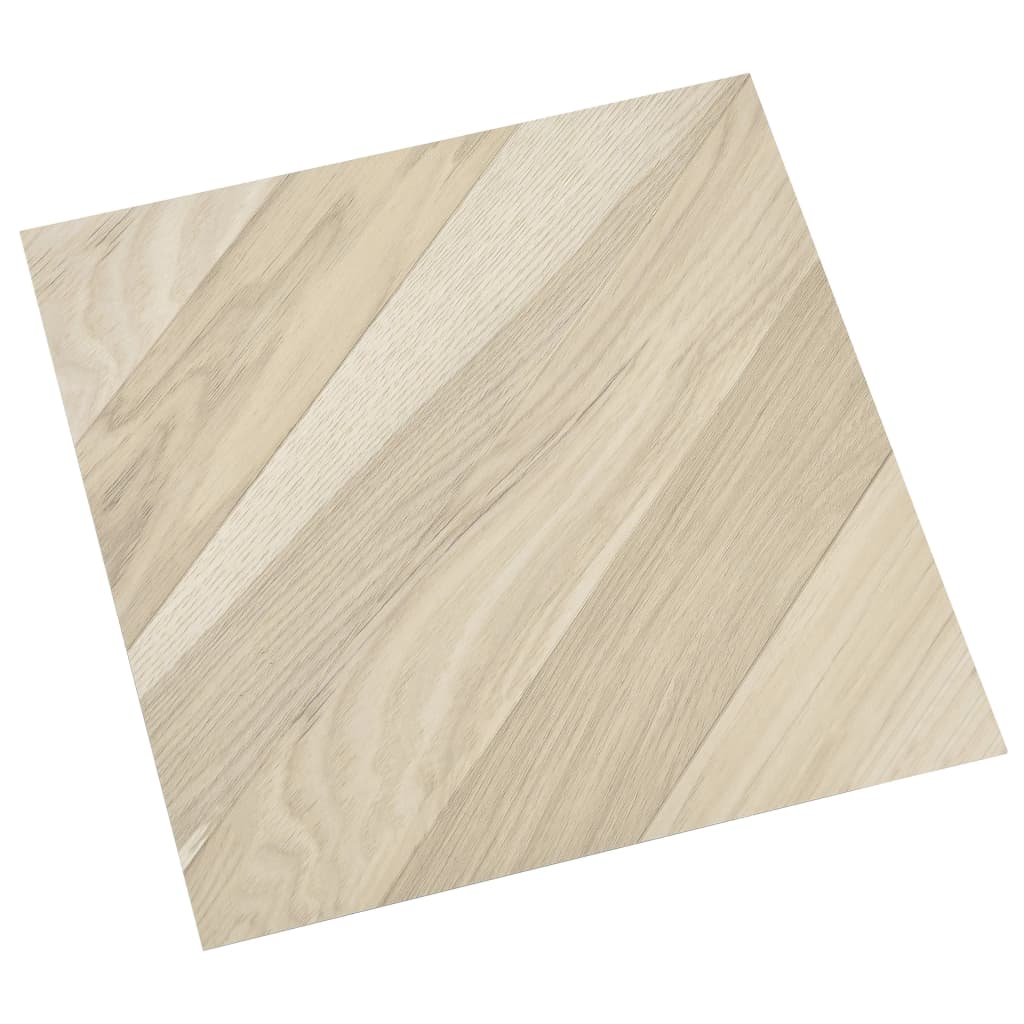 Vidaxl golvbrädor 20 st self -adhesive 1,86 m² pvc randig beige