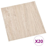 Vidaxl Floorboards 20 ST Self -fast 1,86 m² PVC lysebrun