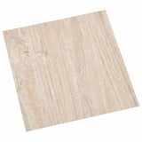 Planches de plancher vidaxl 20 ST auto-adhésif 1,86 m² en PVC brun clair