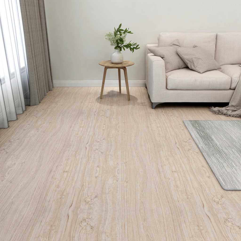 Vidaxl Floorboards 20 ST Self -fast 1,86 m² PVC lysebrun