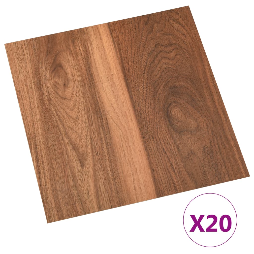 Vidaxl Floor Boards 20 ST Selfeza 1,86 m² PVC Brown