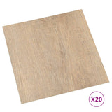 Vidaxl Floor Boards 20 ST Selfeza 1,86 m² PVC Brown