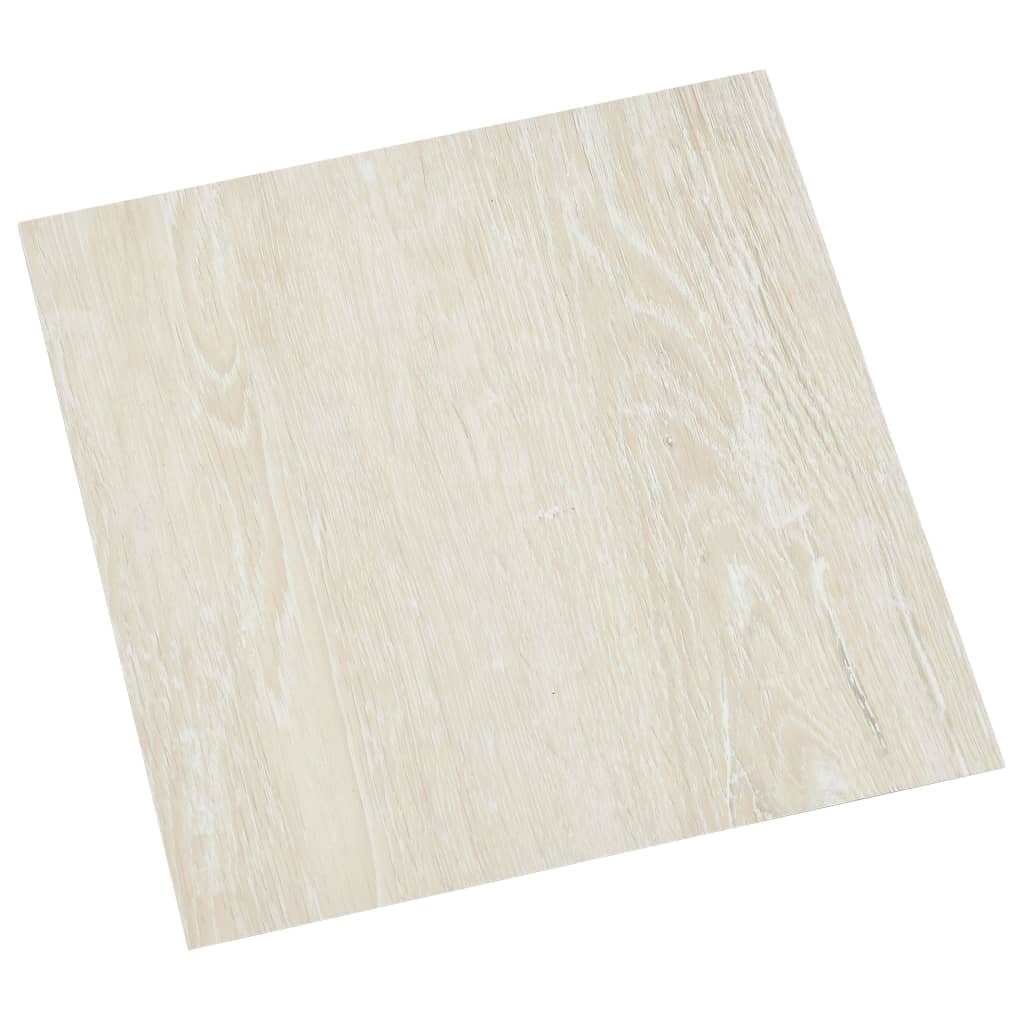 VIDAXL -Dielen 20 St. Selbstadhäsiv 1,86 m² PVC Cream -Colored