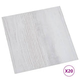 Planchers Vidaxl 20 ST auto-adhésif 1,86 m² en PVC gris clair