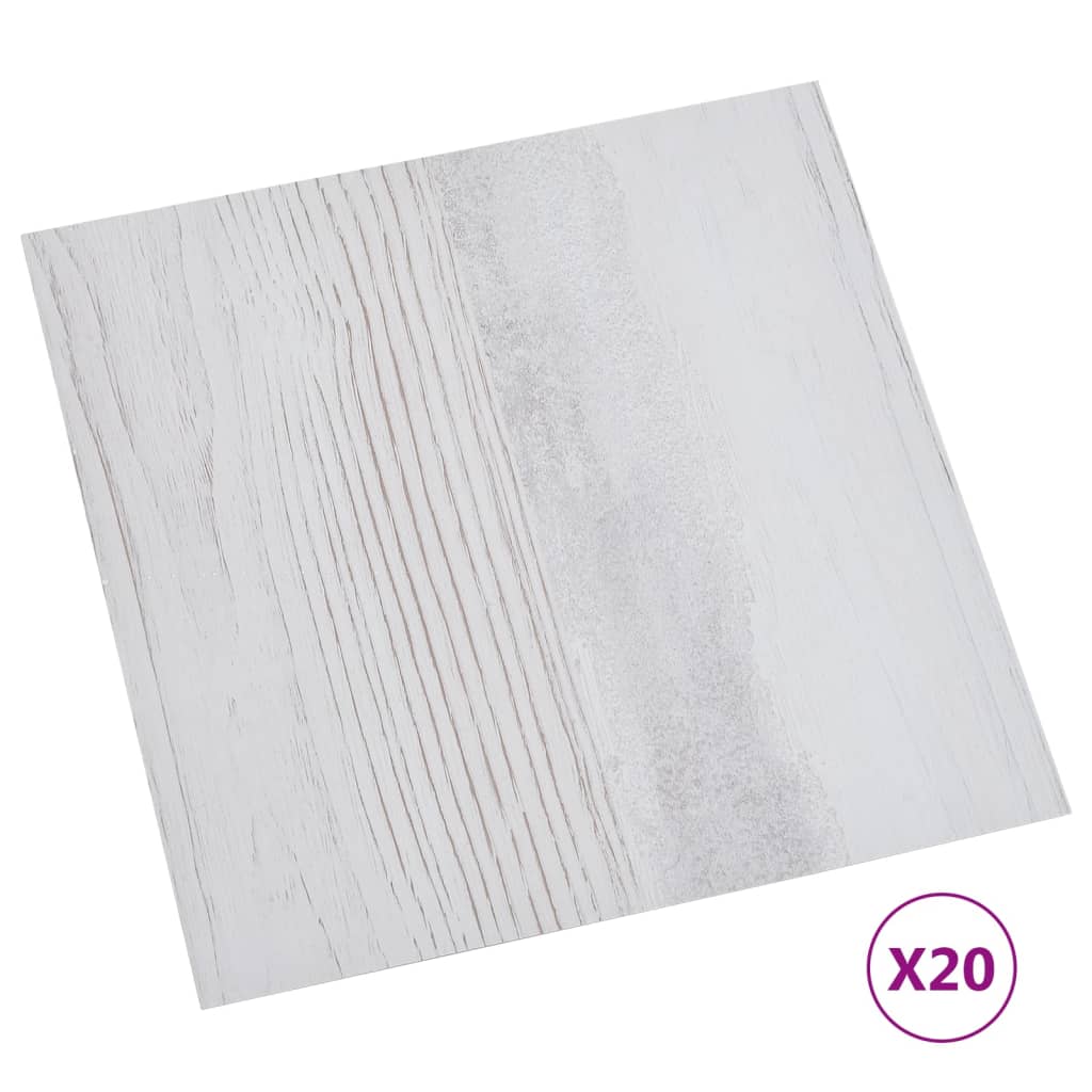 VidaXL floorboards 20 st self -adhesive 1.86 m² PVC light gray