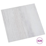 Vidaxl Floorboards 20 ST Self -fast 1,86 m² PVC lysegrå