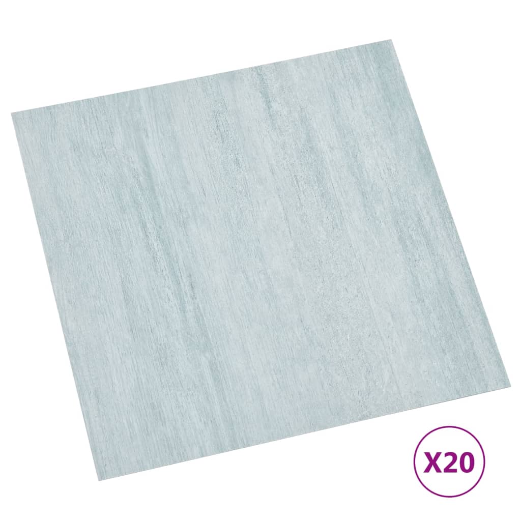 Vidaxl Floor Abeards 20 St Autoadesivo 1,86 m² PVC verde