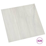 Vidaxl Floorboards 20 St auto-adhésif 1,86 m² Crème PVC -Colored