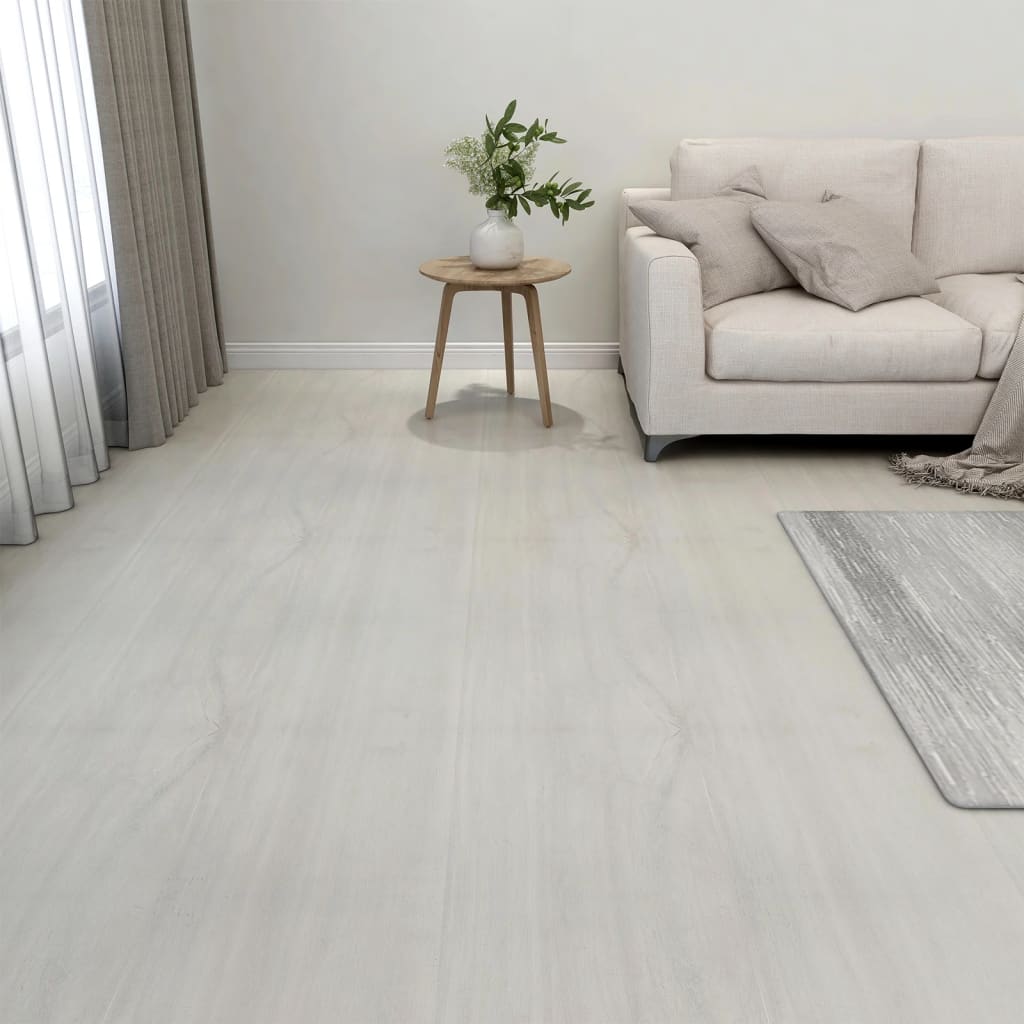 Vidaxl Floorboards 20 St auto-adhésif 1,86 m² Crème PVC -Colored