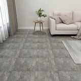 Vidaxl floorboards 20 st self -adhesive 1.86 m² PVC Gray