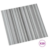 VidaXL floorboards 20 st self -adhesive 1.86 m² PVC light gray