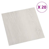 Vidaxl gulvplater 20 st Selvbehandling 1,86 m² PVC beige